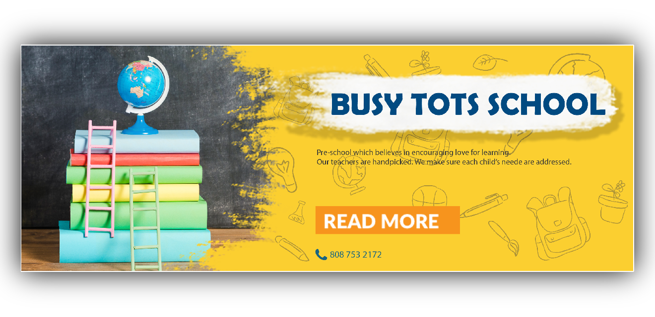 social media banner design for school