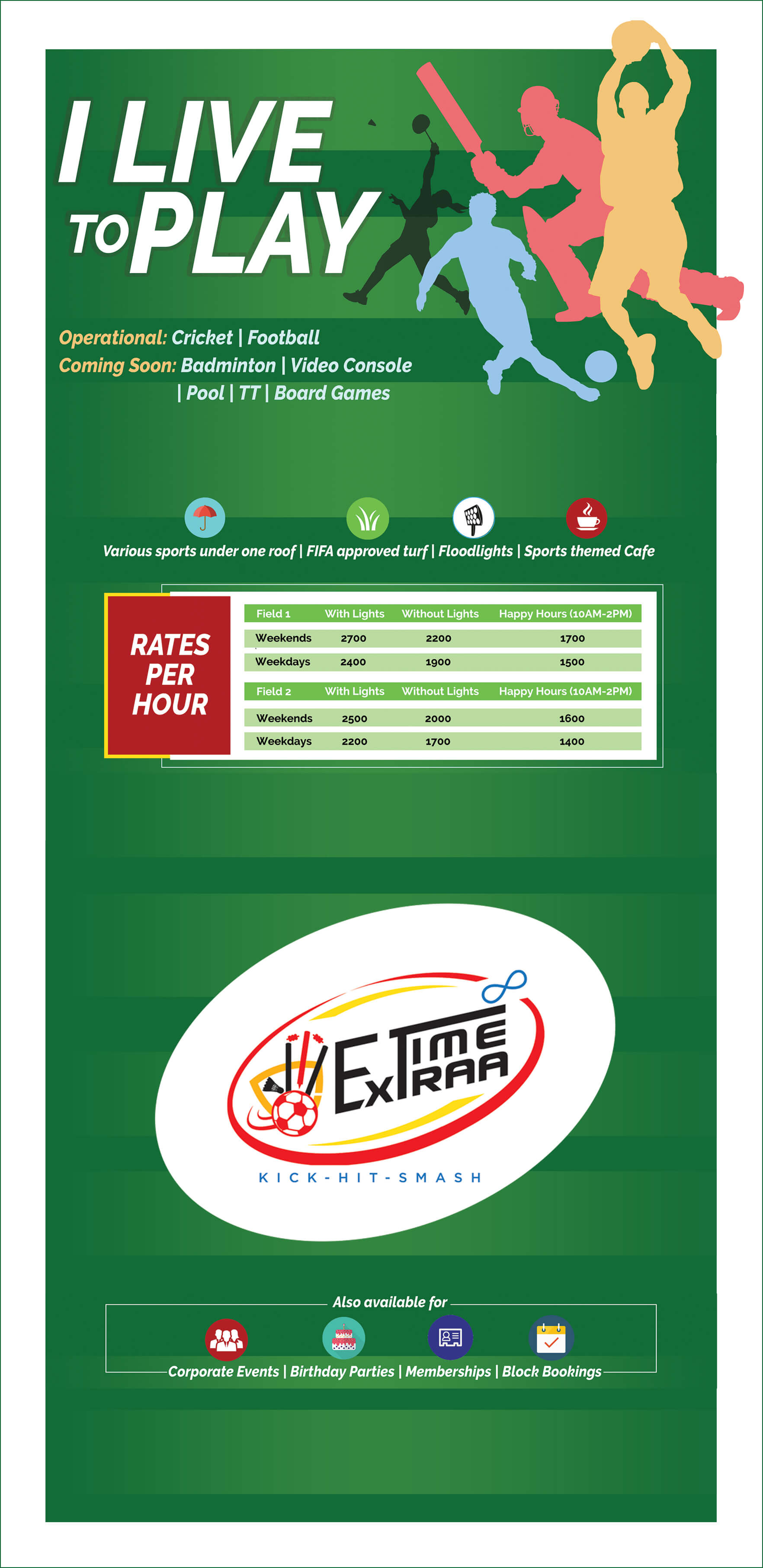 extraa time poster design