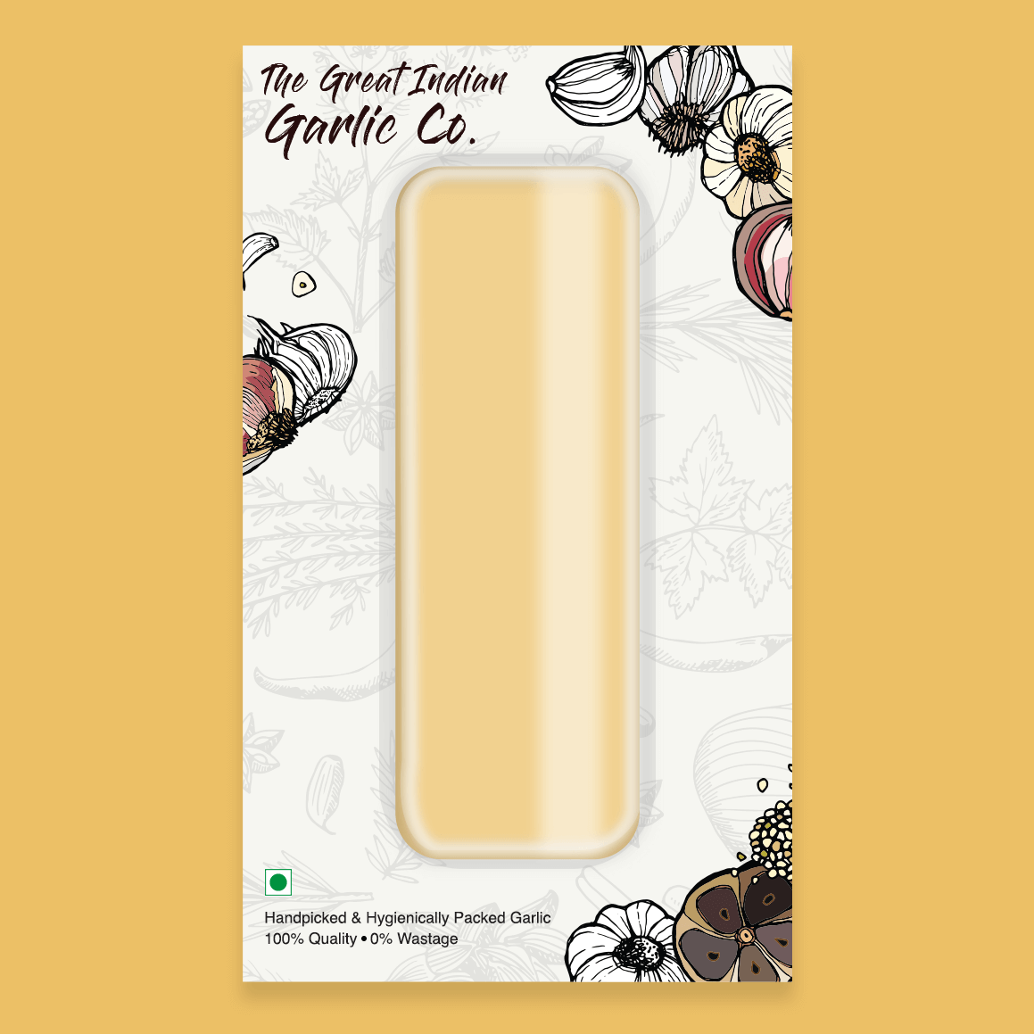 garlic paste packaging design