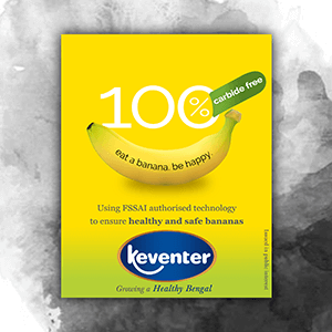 keventer banana social media post design