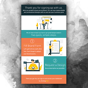 website signup page design